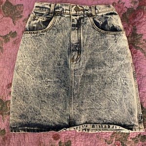 Vintage 1990’s Palmetto’s Jean Mini Skirt acid washed size 00